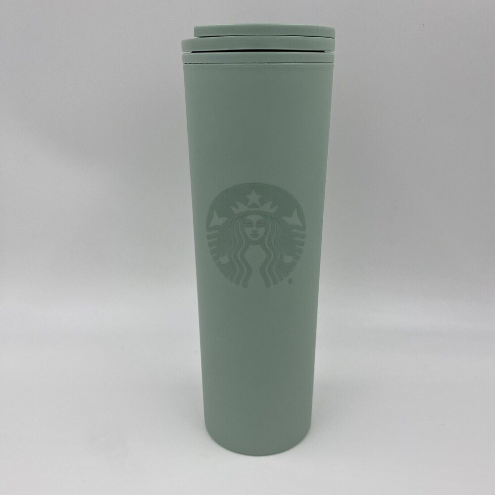 Starbucks Winter 2020 Matte Teal Mint Recycled Plastic Hot Tumbler 16oz